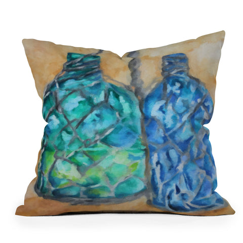 Rosie Brown Agua Fria Batik Throw Pillow