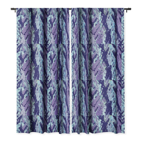 Rosie Brown Amethyst Ferns Blackout Window Curtain