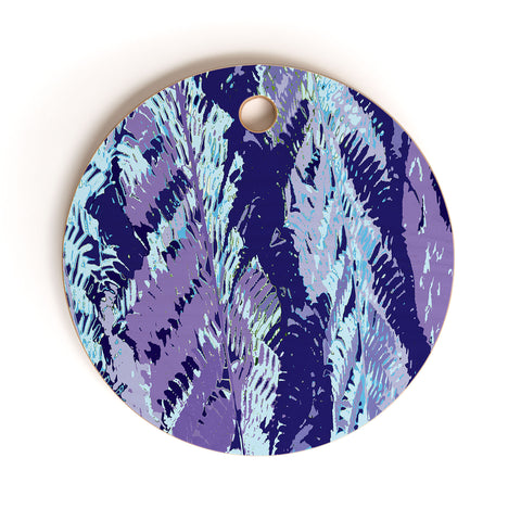 Rosie Brown Amethyst Ferns Cutting Board Round