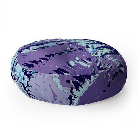 Rosie Brown Amethyst Ferns Floor Pillow Round