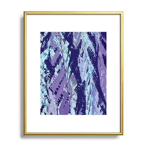 Rosie Brown Amethyst Ferns Metal Framed Art Print