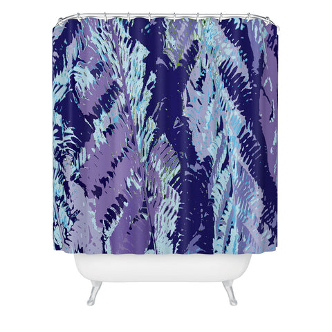 Rosie Brown Amethyst Ferns Shower Curtain