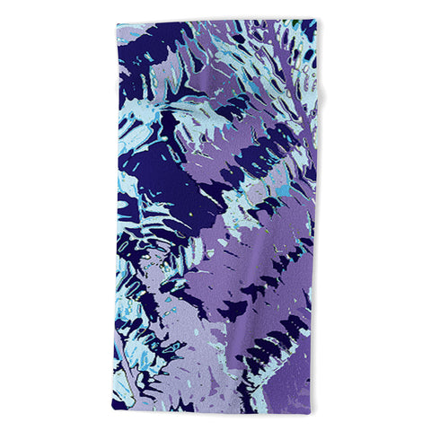 Rosie Brown Amethyst Ferns Beach Towel