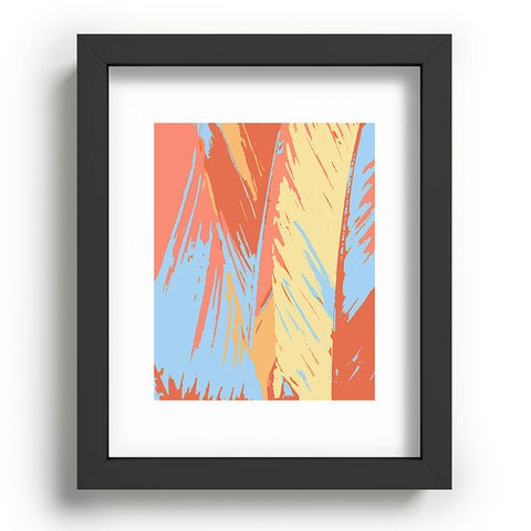 Rosie Brown Art Deco Palms Recessed Framing Rectangle