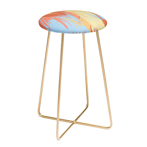 Rosie Brown Art Deco Palms Counter Stool