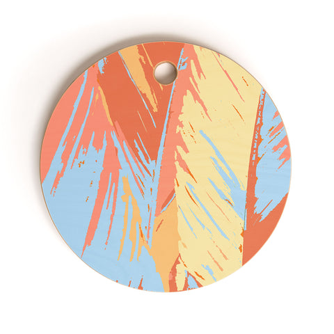 Rosie Brown Art Deco Palms Cutting Board Round