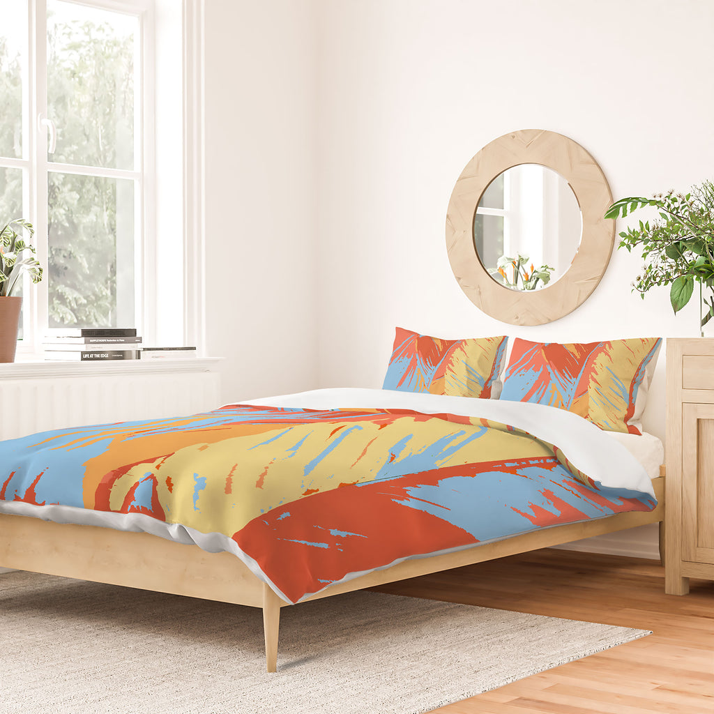 Art Deco Palms Duvet Cover Rosie Brown