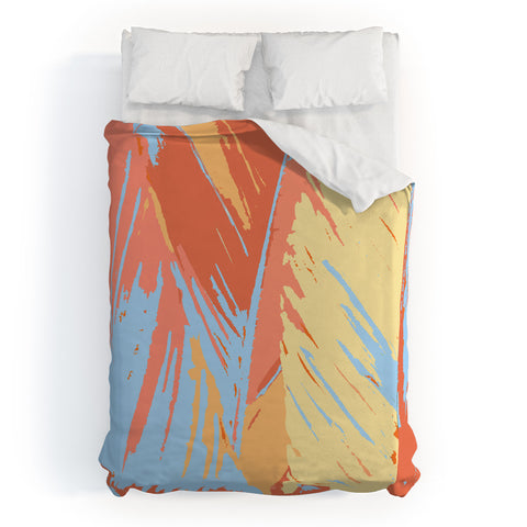 Rosie Brown Art Deco Palms Duvet Cover