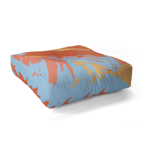 Rosie Brown Art Deco Palms Floor Pillow Square