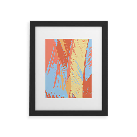 Rosie Brown Art Deco Palms Framed Art Print