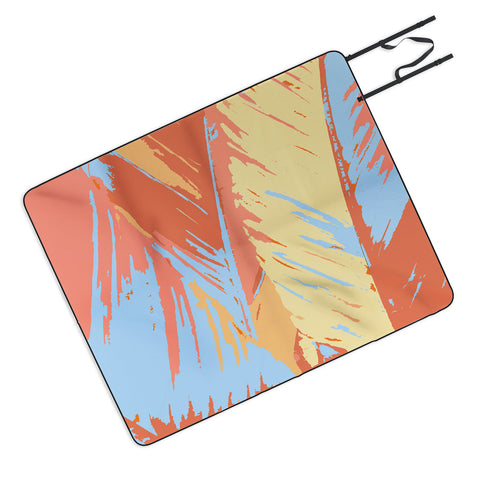 Rosie Brown Art Deco Palms Picnic Blanket