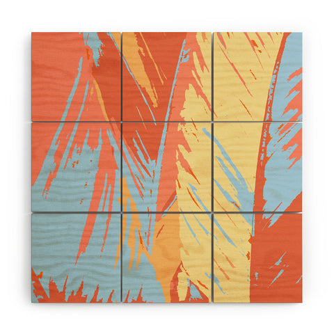 Rosie Brown Art Deco Palms Wood Wall Mural