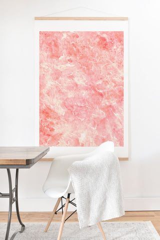 Rosie Brown Art Deco Pink Art Print And Hanger