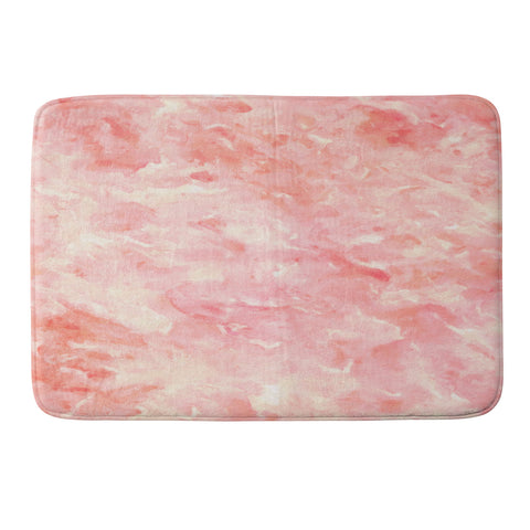 Rosie Brown Art Deco Pink Memory Foam Bath Mat