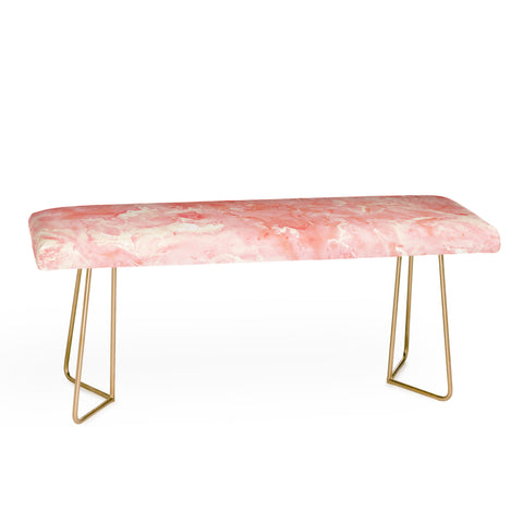 Rosie Brown Art Deco Pink Bench