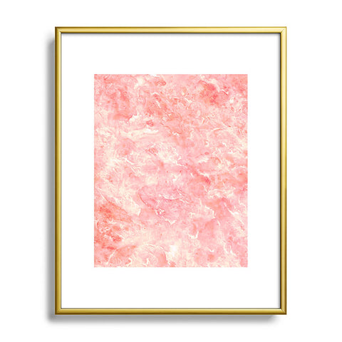 Rosie Brown Art Deco Pink Metal Framed Art Print