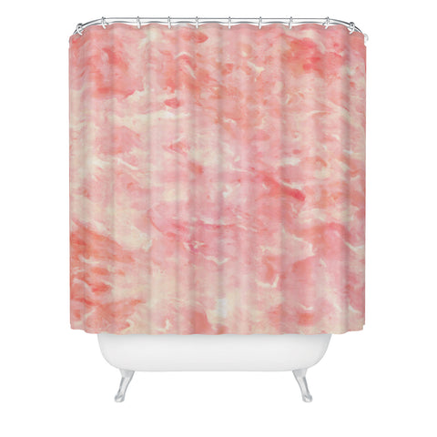 Rosie Brown Art Deco Pink Shower Curtain