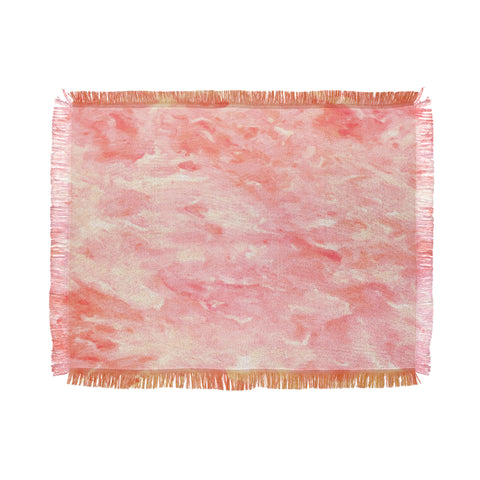 Rosie Brown Art Deco Pink Throw Blanket