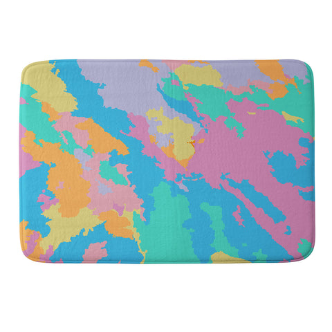 Rosie Brown Art Map Memory Foam Bath Mat