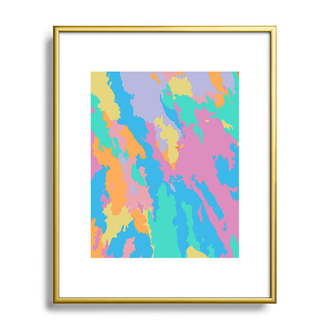 Rosie Brown Art Map Metal Framed Art Print