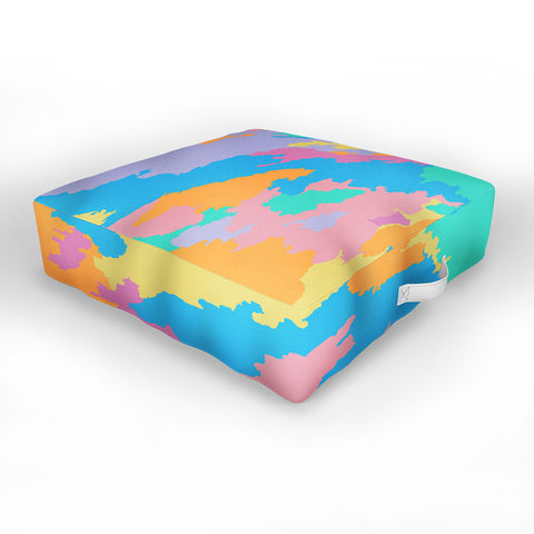 Rosie Brown Art Map Outdoor Floor Cushion