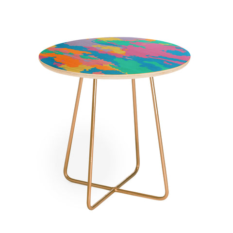 Rosie Brown Art Map Round Side Table