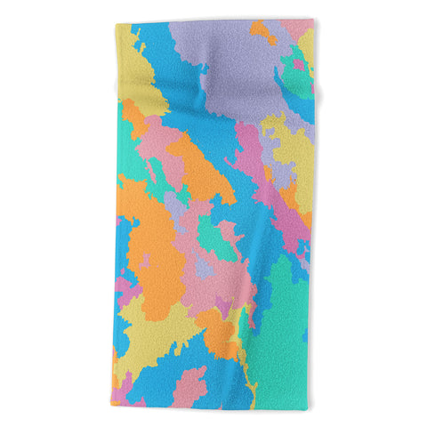 Rosie Brown Art Map Beach Towel