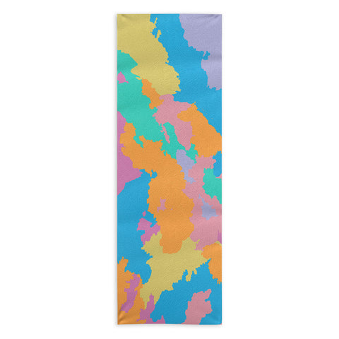 Rosie Brown Art Map Yoga Towel