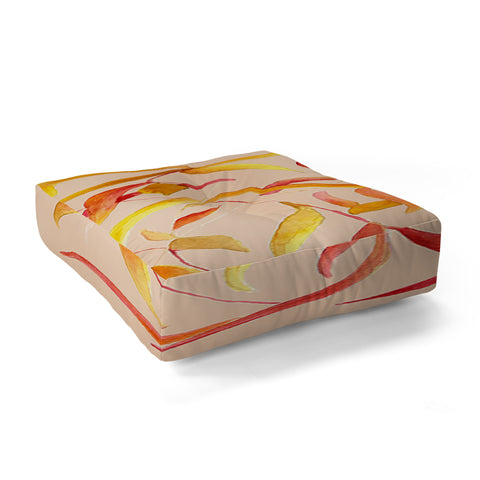 Rosie Brown Autumn Leaves Floor Pillow Square