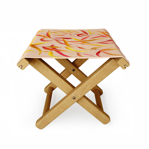 Rosie Brown Autumn Leaves Folding Stool