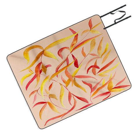 Rosie Brown Autumn Leaves Picnic Blanket