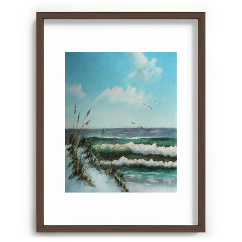Rosie Brown Beach Dunes Recessed Framing Rectangle