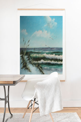 Rosie Brown Beach Dunes Art Print And Hanger