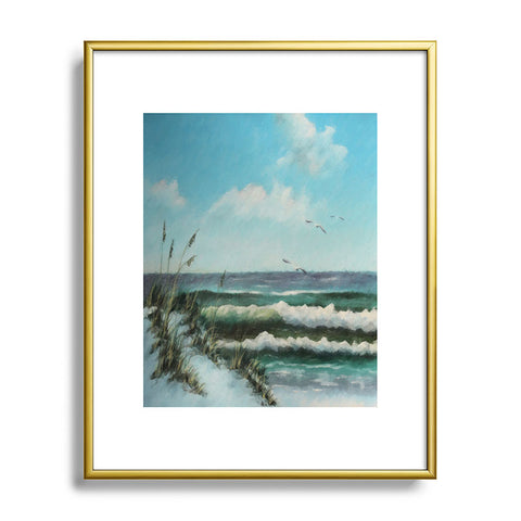 Rosie Brown Beach Dunes Metal Framed Art Print