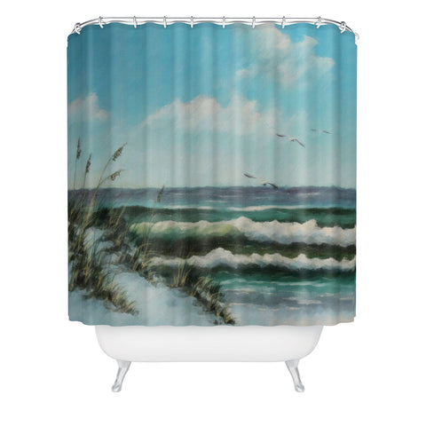 Rosie Brown Beach Dunes Shower Curtain