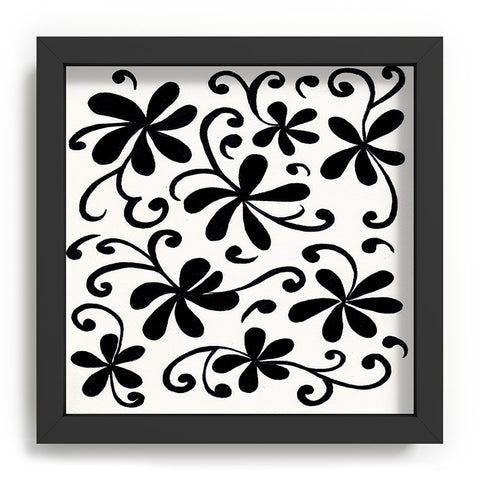 Rosie Brown Black on White Recessed Framing Square