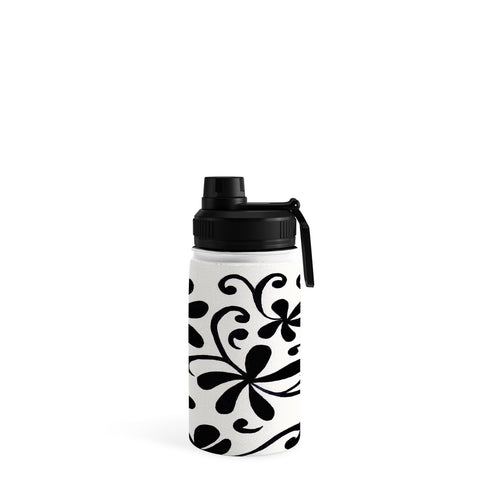 Rosie Brown Black on White Water Bottle