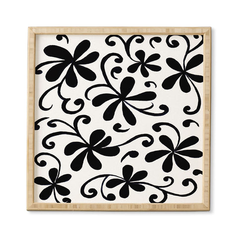Rosie Brown Black on White Framed Wall Art
