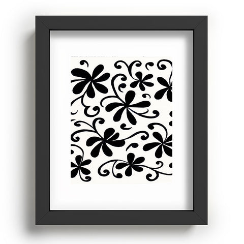 Rosie Brown Black on White Recessed Framing Rectangle