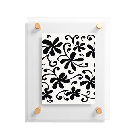 Rosie Brown Black on White Floating Acrylic Print
