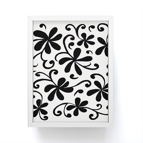 Rosie Brown Black on White Framed Mini Art Print