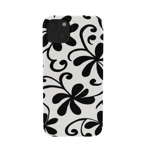 Rosie Brown Black on White Phone Case