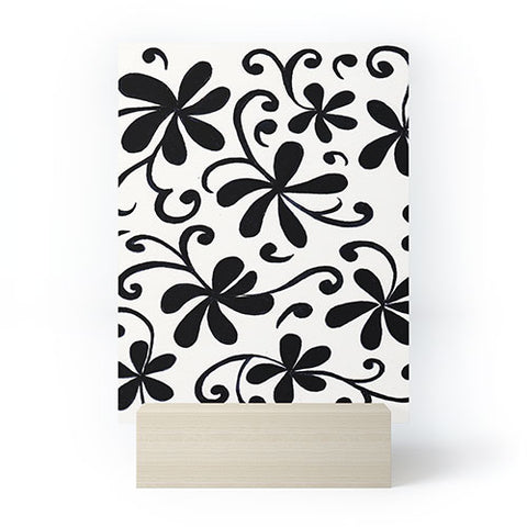 Rosie Brown Black on White Mini Art Print