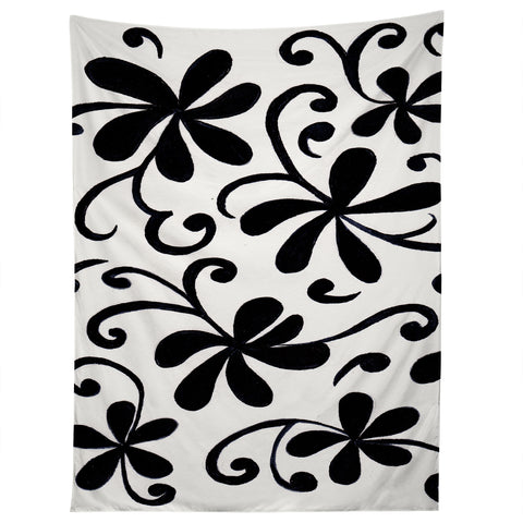 Rosie Brown Black on White Tapestry