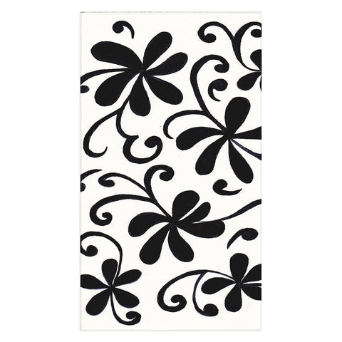 Rosie Brown Black on White Tablecloth