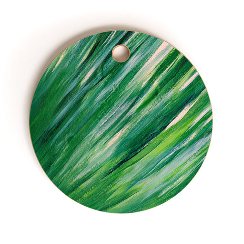 Rosie Brown Blades Of Grass Cutting Board Round