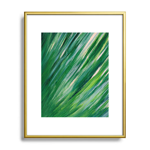 Rosie Brown Blades Of Grass Metal Framed Art Print