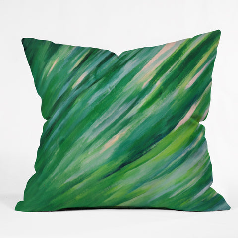 Rosie Brown Blades Of Grass Outdoor Throw Pillow