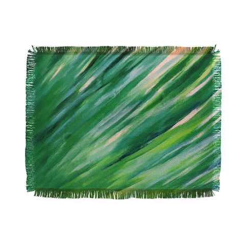 Rosie Brown Blades Of Grass Throw Blanket