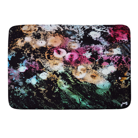 Rosie Brown Blooming Black Memory Foam Bath Mat